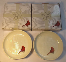 Temptations CARDINALS Winter Woodland SPOON RESTS Set of 2 with gift boxes NEW picture