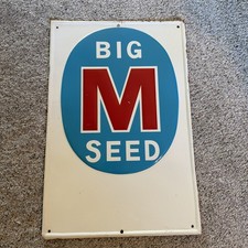 Big M Seed Sign Vintage picture