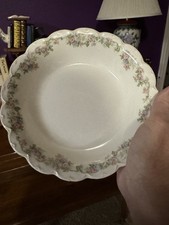 Made in England Johnson Brothers Vintage White Floral Ironstone serving bowl picture
