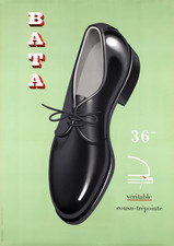 🖼️ Bata Shoe Poster c1940s - A1 Size by Peter Birkhäuser 🎨 picture
