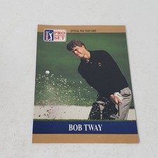 1990 Pro Set PGA Tour Bob Tway Prototype Golf Card Review Copy picture