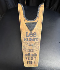 Lee Riders Cowboy Bootjack Vintage Advertising Cowboy Jeans Collectible picture