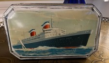 VTG S.S. United States Cruise Ocean Liner Benson’s Confectionery Hard Candy Tin picture