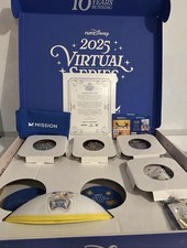 2025 Run Disney ~ Virtual Series 10 Years of Running ~ Complete Set w Ears & Pin picture