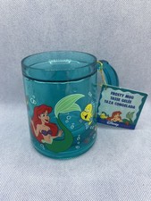 Disney Little Mermaid Plastic Mug Ariel Character Graphic Vintage Cup picture