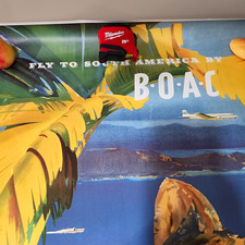 Vintage BOAC Airline Travel Poster Rio Brazil 1999 Pro-Artis Collection 50/623 picture