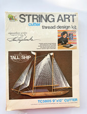 Vtg 1976 Open Door Enterprises String Art Kit Tall Ship Cutter TC3805 SEALED New picture