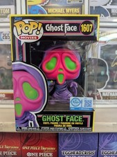 Funko Pop Scream: Ghost Face with Knife Black Light (EE) Vinyl Figure #1607 picture