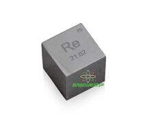 Rhenium Metal 10mm Cube, Rhenium Density Cube 99.99% Pure With Polished Surface picture