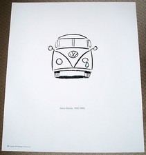 Vintage Jerry Garcia Grateful Dead VW Volkswagen Rock Music Memorabilia Art AD picture