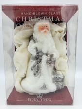 Koronex Christmas Holiday Limited Edition Rare Vtg Hand Blown Glass Santa NIB picture