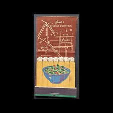 Feature Matchbook Full Book Jack's Beverly Fountain Salad Bowl Whittier, CA picture