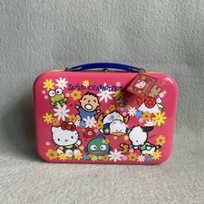 1992 Vtg Sanrio Character Town Lunch Box Tin Minna Pochacco Tag Hello Kitty picture