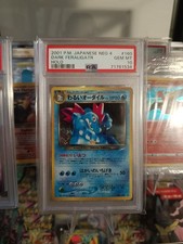 Pokemon 2001 Japanese Neo 4 Dark Feraligatr #160 Holo PSA 10 picture