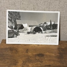 RPPC Sugar Bowl Ski Resort Snow Covered Dinner Summit California 50s Postcard picture