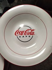Vintage Gibson Coca Cola Plates 10.5” & bowls 8.5” by Gibson Brand - Set of 12 picture