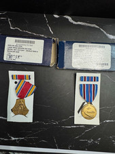 Vintage WWII US Military Medal Set - Victory & American Campaign - NOS Unissued  picture
