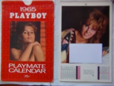 1965 Playboy Wall Calendar - 2 PMOY - Donna Michelle & June Cochran picture