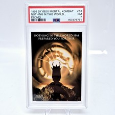 1995 SkyBox Mortal Kombat Title Card #S1 PSA 7 Promo Card  picture