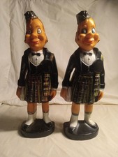 Two Vintage Old Smugler Whiskey Figurines picture