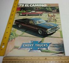 Chevrolet Chevy El Camino 1979 car brochure magazine C63 options colors picture
