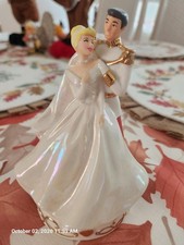 CINDERELLA AND PRINCE CHARMING CERAMIC MUSICAL ORNAMENT FIGURE SO THIS IS LOVE picture
