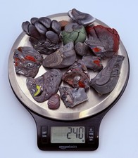 240g Jeep Wrangler Fordite Rough Toledo Ohio Factory Lapidary Material picture