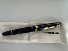 Montblanc Meisterstuck Black Resin Gold-Coated LeGrand Rollerball Pen 132454 picture