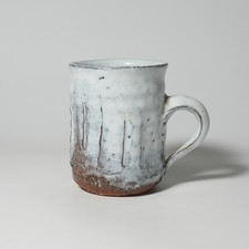 Hagi mug coffee cup, Hideo Hadano. Wooden box. Hagi ware. picture