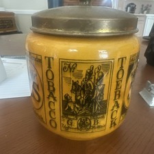 VINTAGE ROYAL GOEDEWAAGEN GOUDE HOLLAND CIGAR TOBACCO HUMIDOR W LID picture
