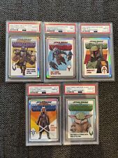 2022 Topps Chrome Star Wars Comic Covers Set Of 5 PSA 10s 💎🔥 Grogu,... picture