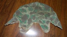 WW2 US Marine Corps Frogskin M1 Helmet Cover Worn picture