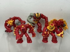 Gormiti - Lava People Of The Volcano  Lot of 5 - 2” Action Mini Figures 2005 picture