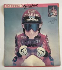 Vintage 1984 GREG HILL Cycle Pro BMX Catalog Poster Haro Oakley Rare Two Sided picture