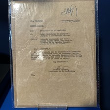 1927 Signed Document Horacio Vasquez President Of The Dominican Republic picture