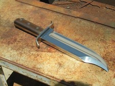 Custom Handmade 10mm Thick Bowie Knife Heavy Duty Hunting Knife Collectible W/S picture