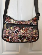 LeSportsac Disney Bambi Medium Multicolor Floral Shoulder Bag *RARE* NWOT picture