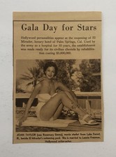 Vintage Hollywood Actress Joan Taylor Magazine Clipping picture