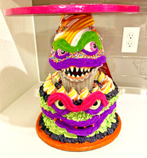New - Katherine's Collection - Creepy Confections Cake Plate Disturbing Delights picture