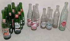 1940-70s Glass Bottles Vintage Pop Bottles, Rc/7-UP/Land of Lakes 15 total picture