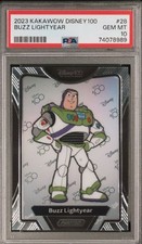 2023 KAKAWOW DISNEY100 CHARACTER #28 BUZZ PSA 10 GEM MINT RARE picture