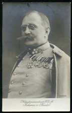 JOHANN VON FRIEDEL AUSTRIAN-HUNGARIAN GEN HAND-SIGNED AUTOGRAPH WWI c1916 PHOTO picture