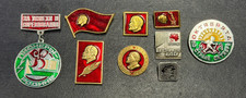 USSR Russian Communist Soviet Army Lenin Rare Collection Propoganda Pins Enamel picture