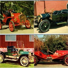 x4 LOT c1950s Waterloo, IA Antique Car Postcards Feldman Pontiac Advertising picture