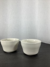 Set Of 2~CAC China 4”x2.5” Ivory Soup Custard Bullion Cups~NEW picture