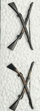 Pair WW1 Infantry (Pin Back) Collar Insignia picture