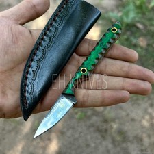 6'' Authentic Handmade Carbon Steel Bushcraft, EDC  Kiradishi Knife with Sheath picture
