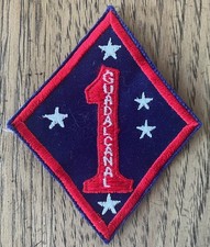 FIRST MARINE DIVISION BLOODED SLEEVE INSIGNIA picture