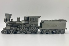 Vintage 70s Banthrico Chicago General Train Tender Diecast Coin Bank W. & A.R.R. picture