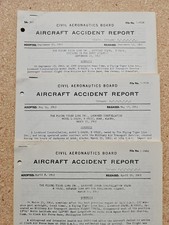 Lot of 3, 1963 - Civil Aeronautics Board Aircraft Accident Reports 1049-H picture